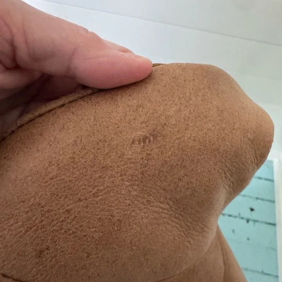 Shearling Reversible Coat with Detachable hood Size 10 Vintage - Picture 13 of 17